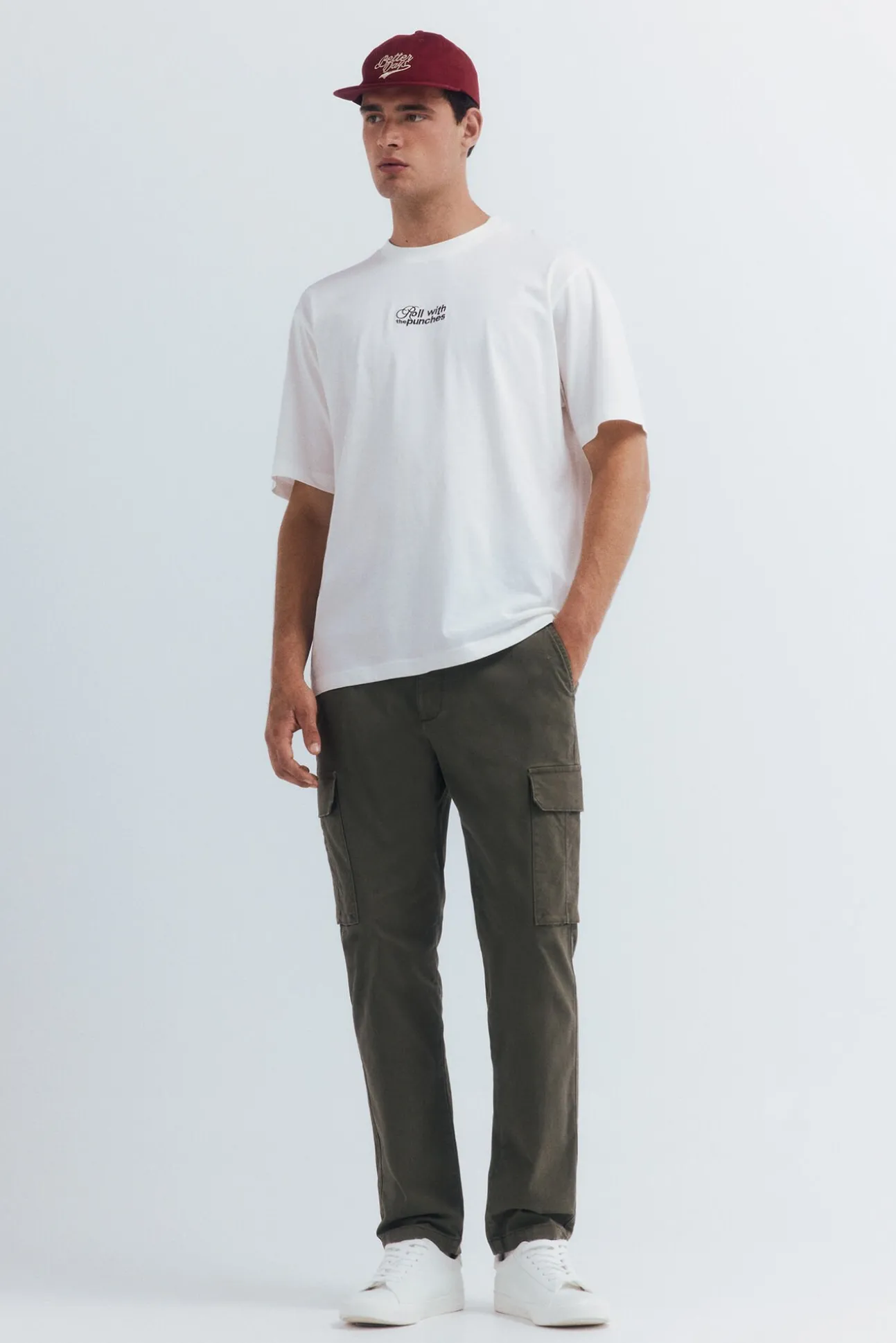 Calças cargo slim fit