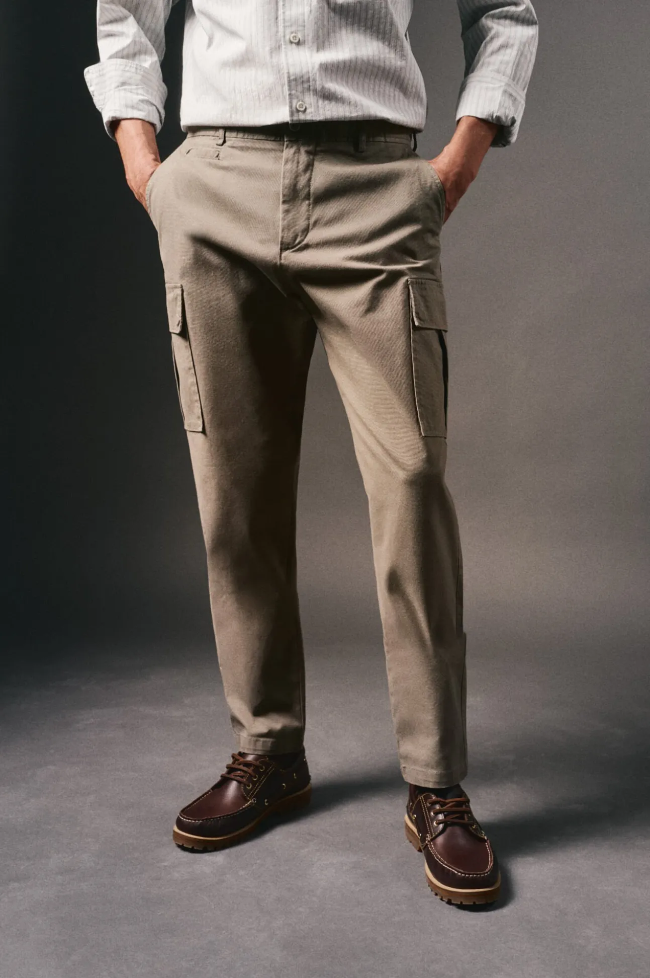 Calças cargo slim fit