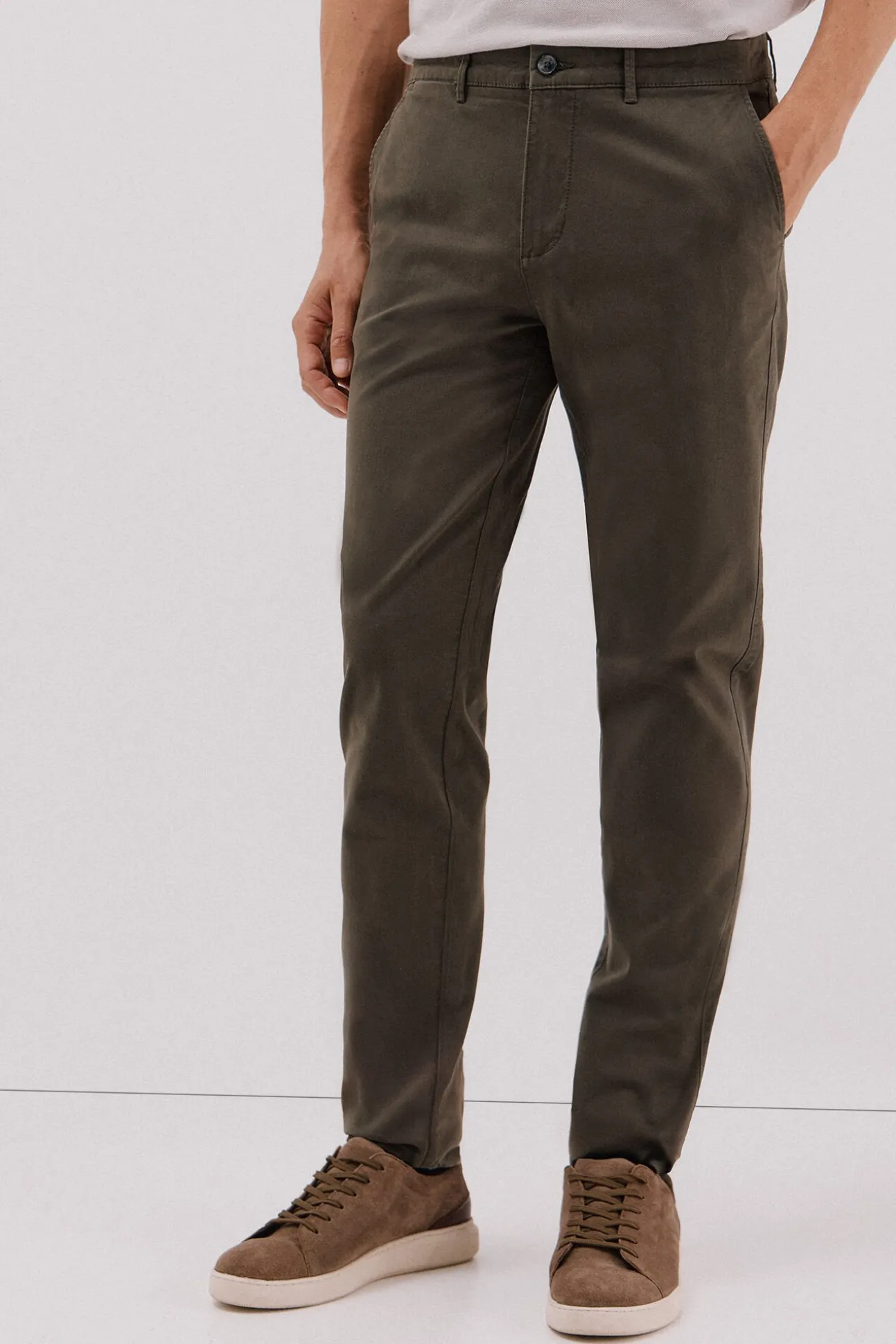 Calças chino regular fit