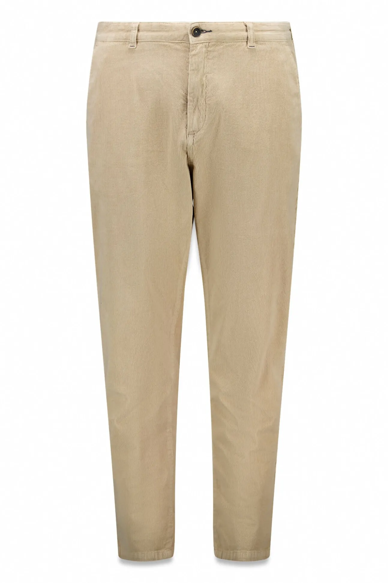 Calças chino slim fit confortável de veludo cotelê lavado