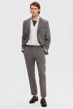 Calças de fato slim fit.