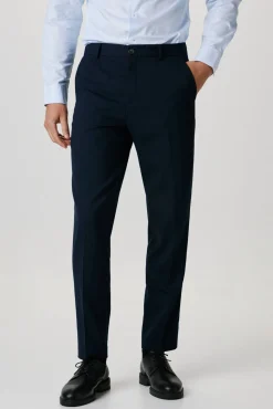 Calças de fato Slim Fit com lã