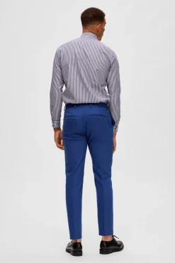 Calças de fato Slim Fit com lã