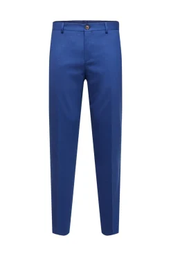 Calças de fato Slim Fit com lã