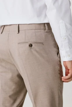 Calças de fato Slim Fit com lã