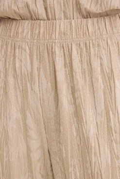 Calças de malha jacquard