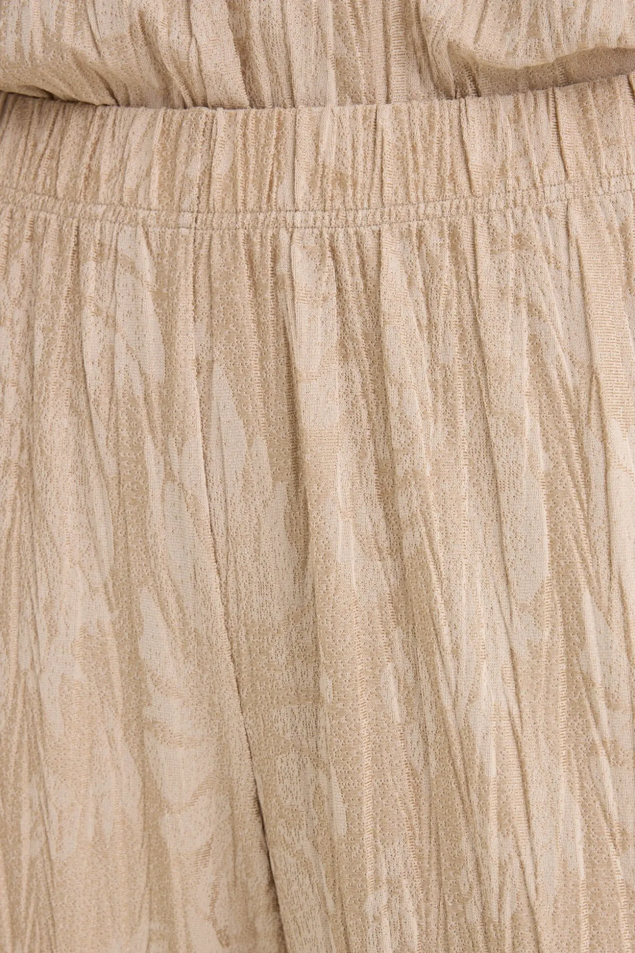 Calças de malha jacquard