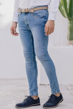Calças denim skinny