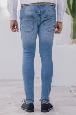 Calças denim skinny