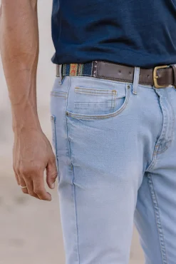Calças denim skinny