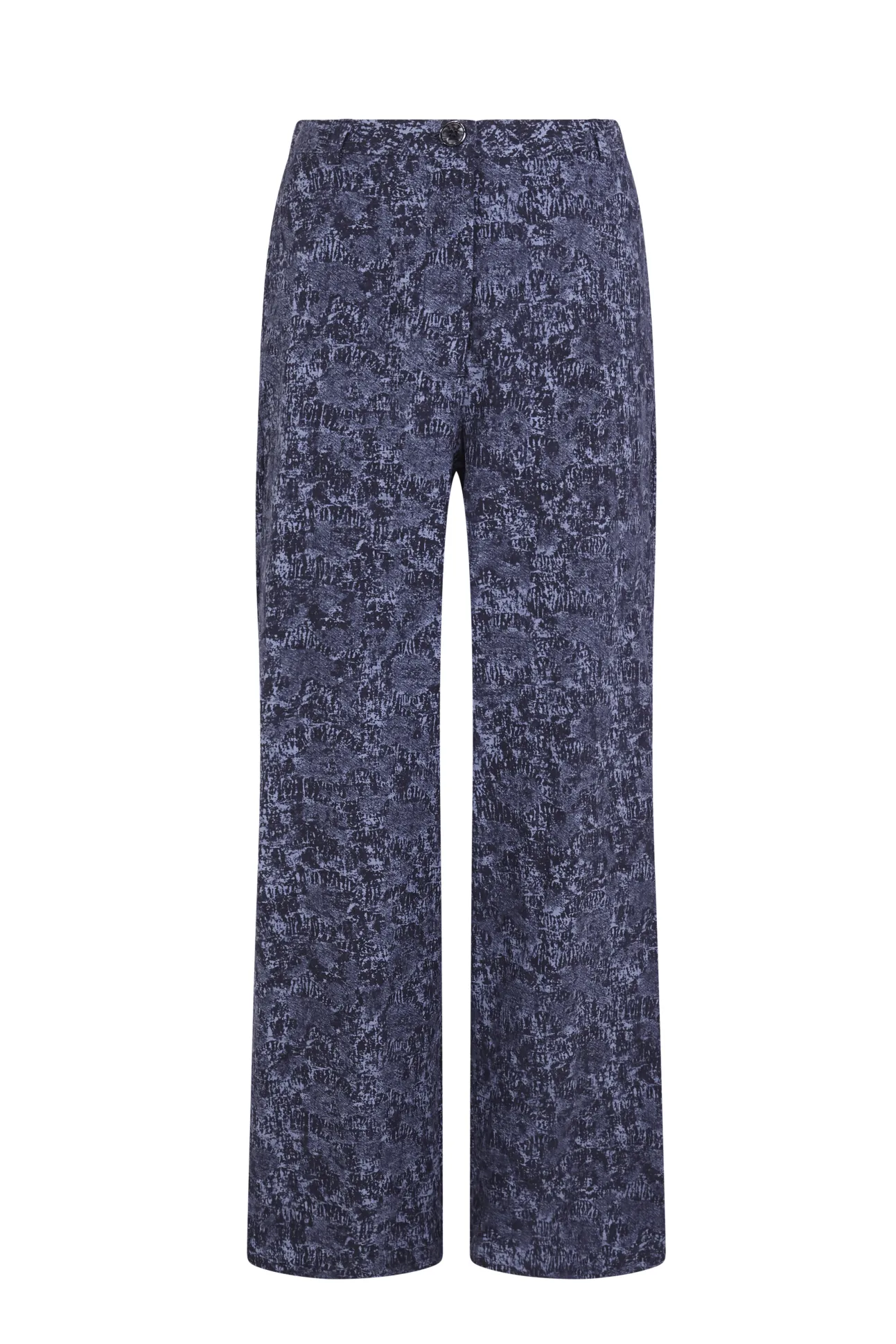 Calças jacquard com pinças