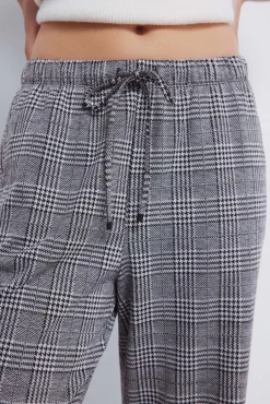 Calças jogger de perna larga