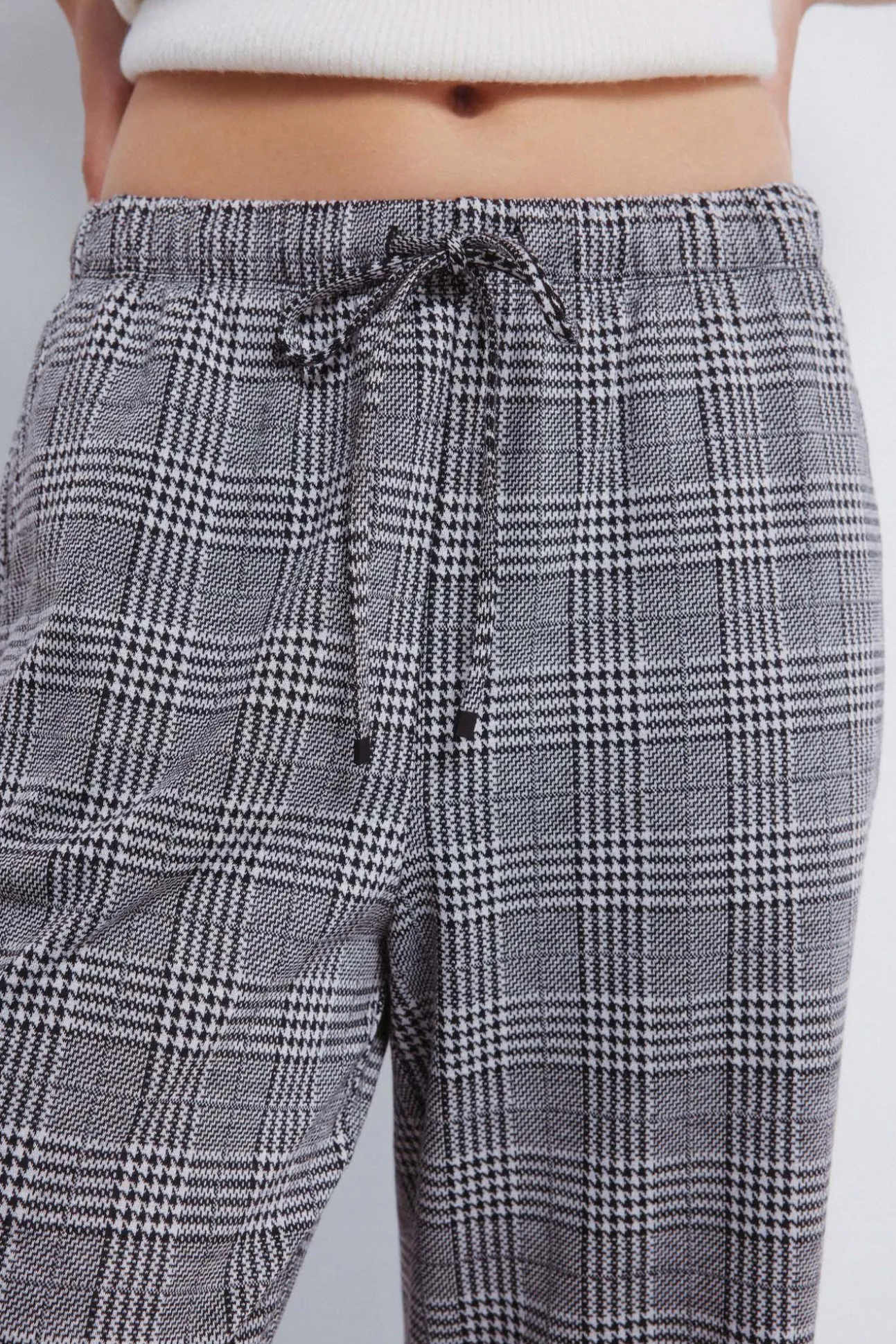Calças jogger de perna larga