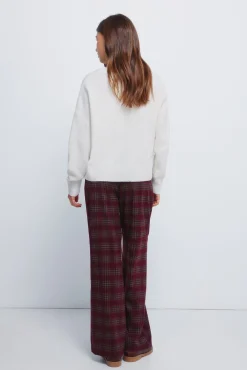 Calças jogger xadrez