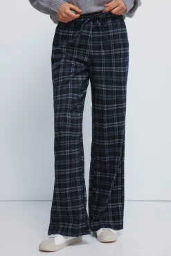 Calças jogger xadrez