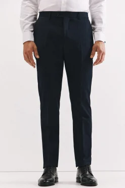 Calças marinhas slim fit
