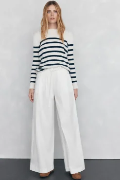 Calças wide leg