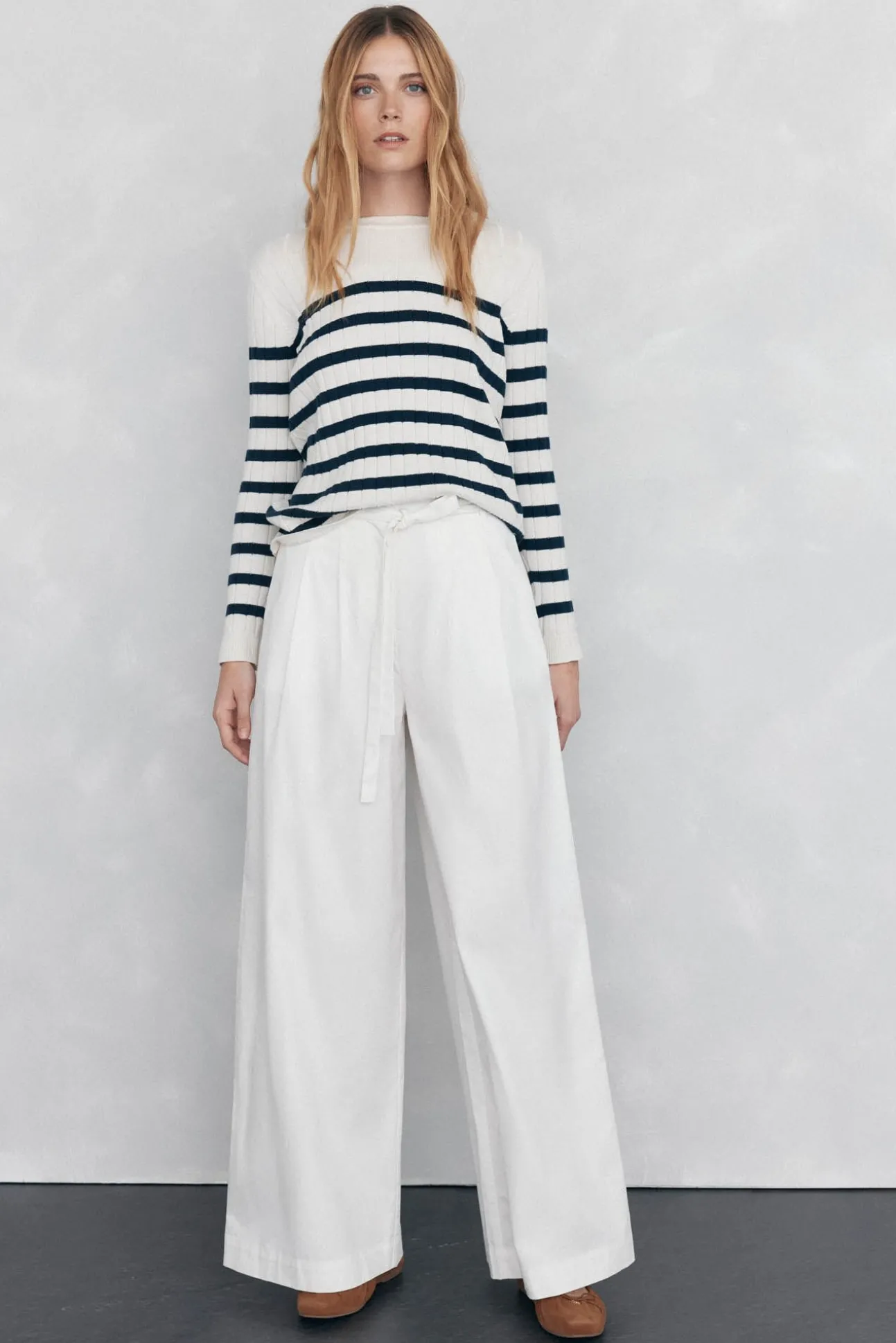 Calças wide leg