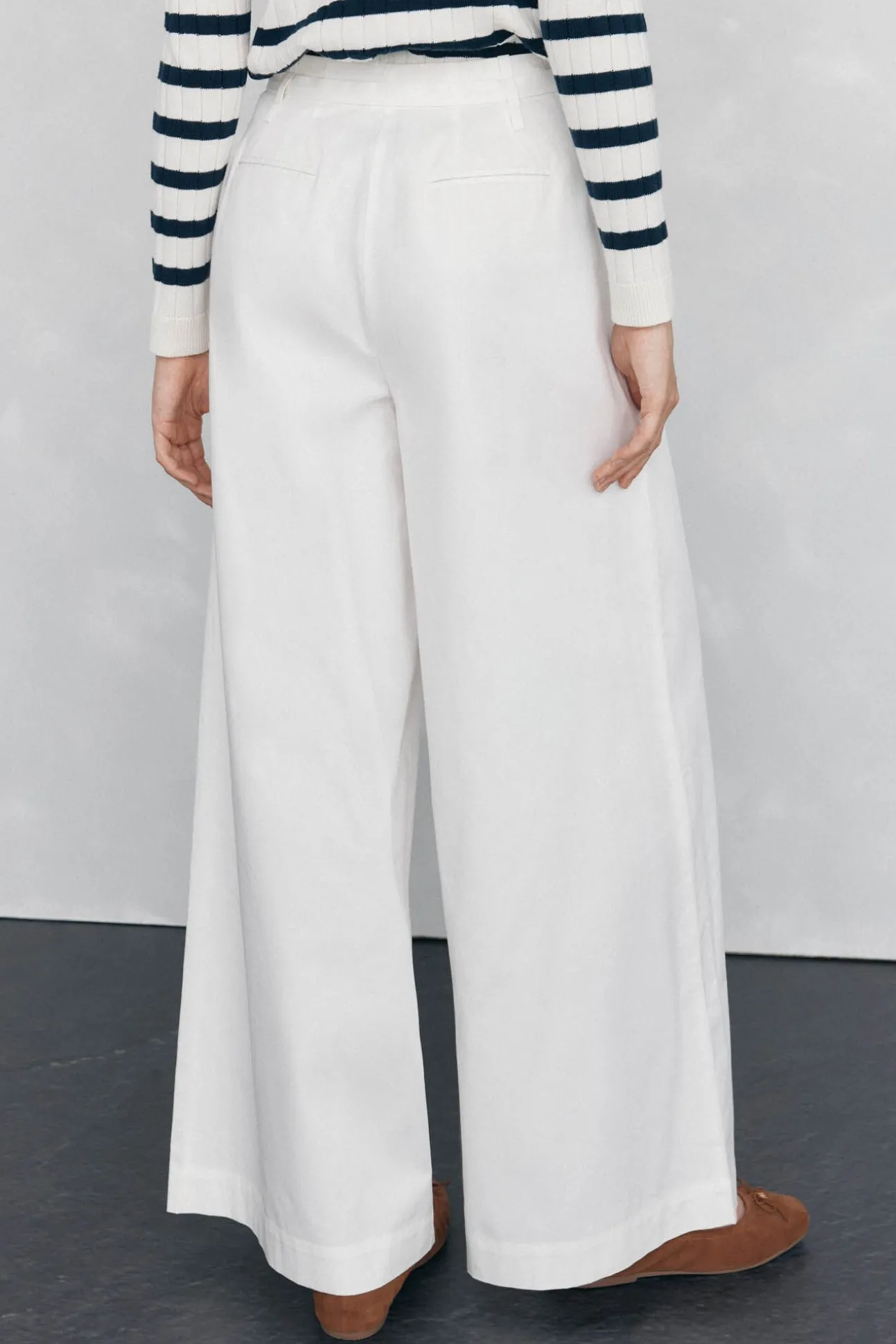 Calças wide leg