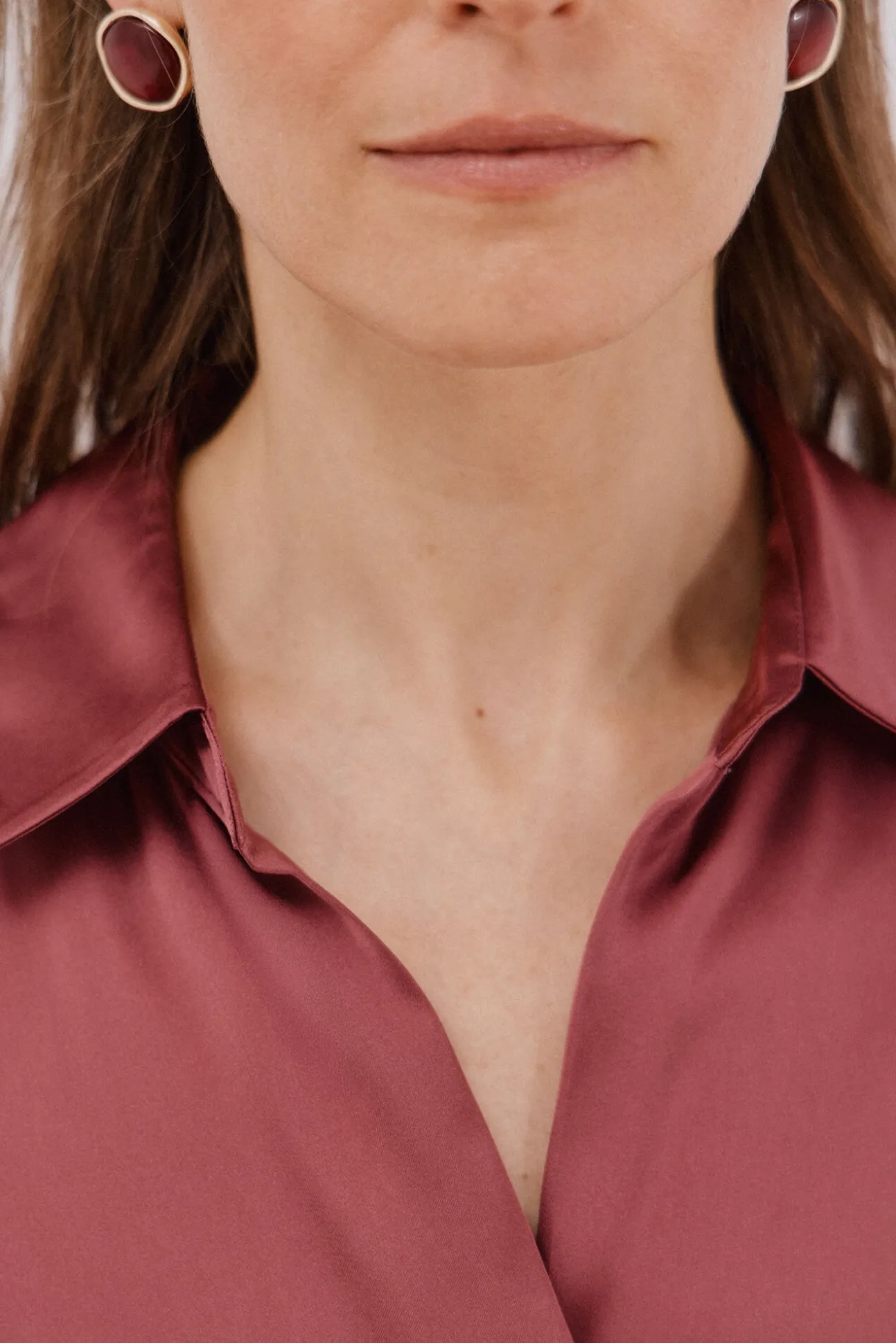 Camisa acetinada