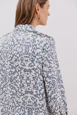 Camisa acetinada
