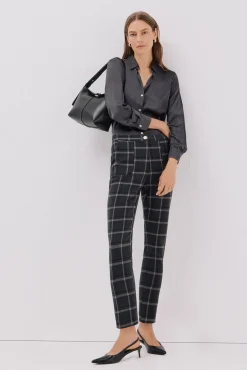 Camisa acetinada