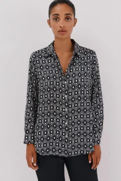 Camisa acetinada
