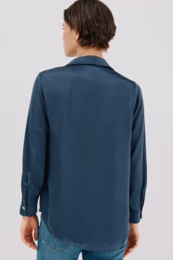 Camisa acetinada