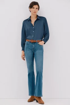 Camisa acetinada