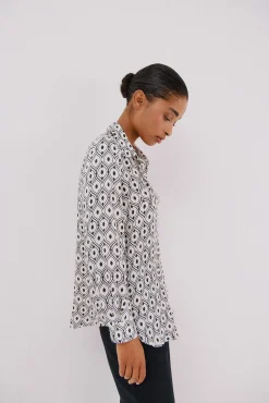 Camisa acetinada