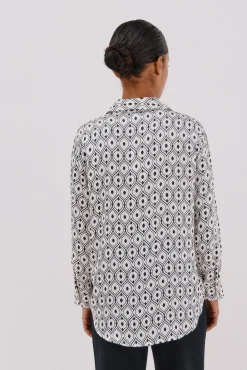Camisa acetinada