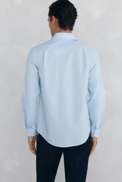Camisa aos quadrados non iron + antimanchas