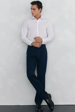 Camisa aos quadrados non iron + antimanchas