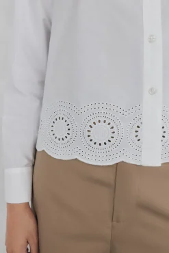 Camisa bordada lisa