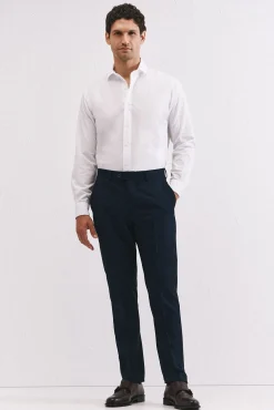 Camisa branca de algodão