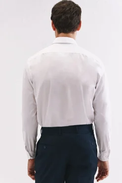 Camisa branca de algodão