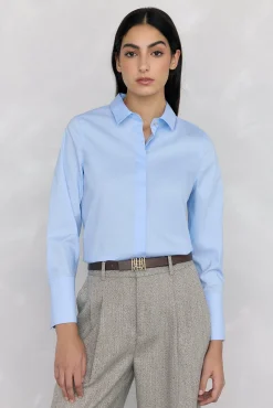 Camisa básica de ferro fácil
