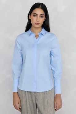 Camisa básica de ferro fácil