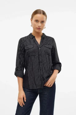 Camisa básica de manga comprida