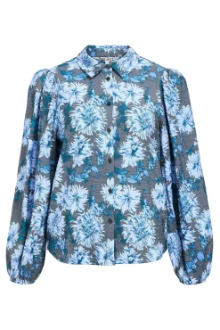 Camisa com estampado de flores