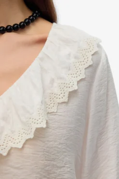 Camisa com gola folho