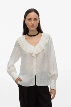 Camisa com gola folho