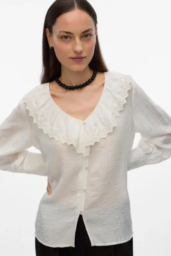 Camisa com gola folho
