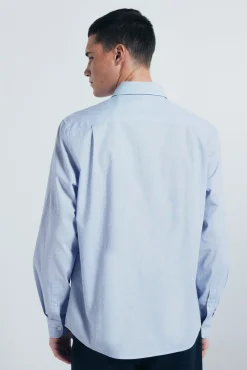 Camisa de algodão com debrum