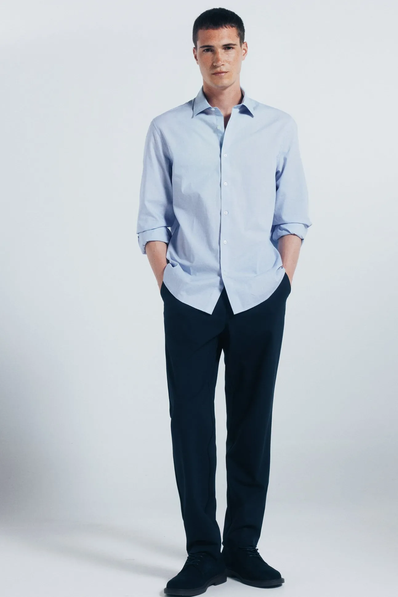 Camisa de algodão com debrum