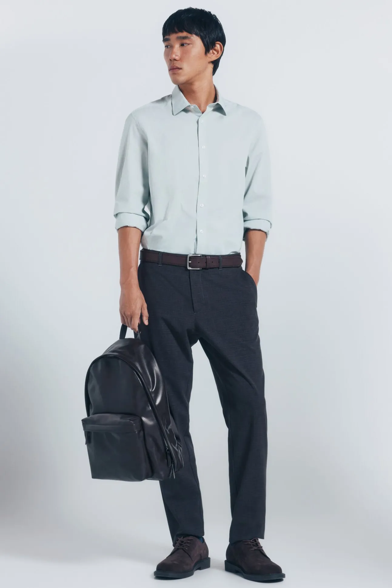 Camisa de algodão com debrum
