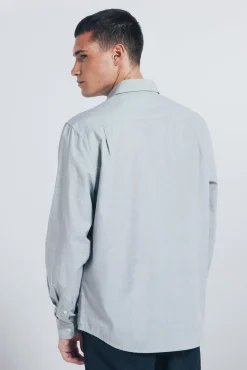 Camisa de algodão com debrum