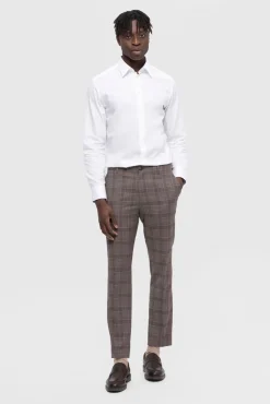 Camisa de algodão orgânico Slim Fit.