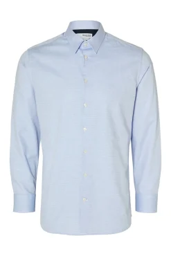 Camisa de algodão orgânico Slim Fit.