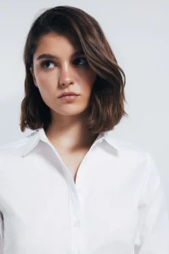 Camisa de algodão Oxford